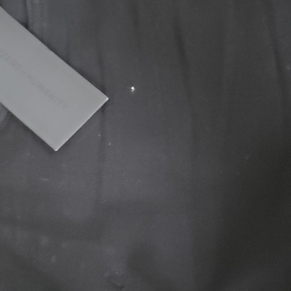 Citizens Of Humanity Drew Flounce High Rise Black Flared Raw Hem Jeans 28 NWTs - Picture 6 of 7